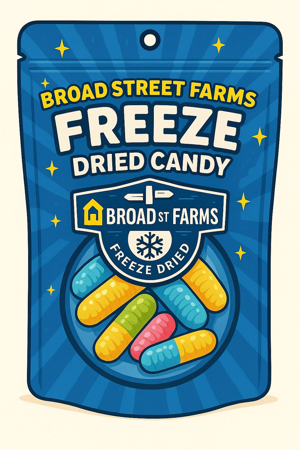 Freeze Dried Sour Worms (6-Pack)
